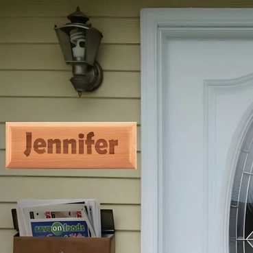 Custom Engraved Wooden Name Plate